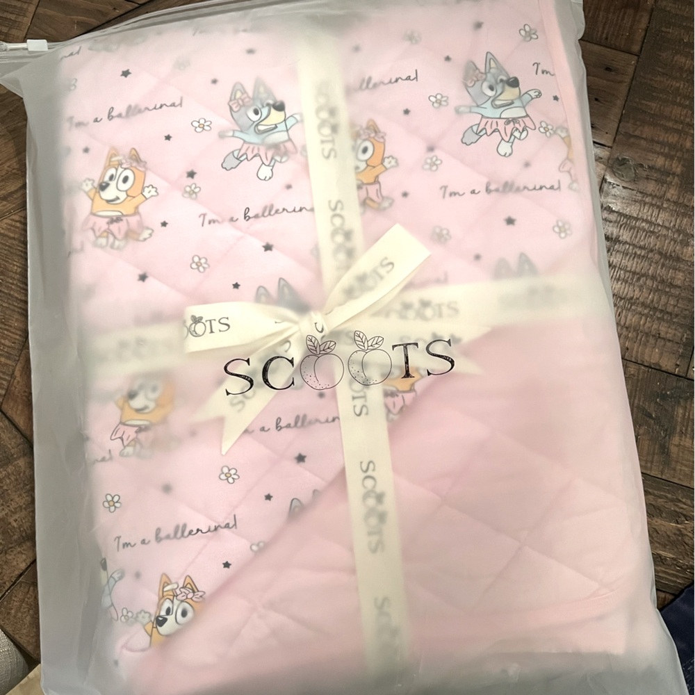 Scoots Bluey Ballerina Quilted Blanket (Toddler)